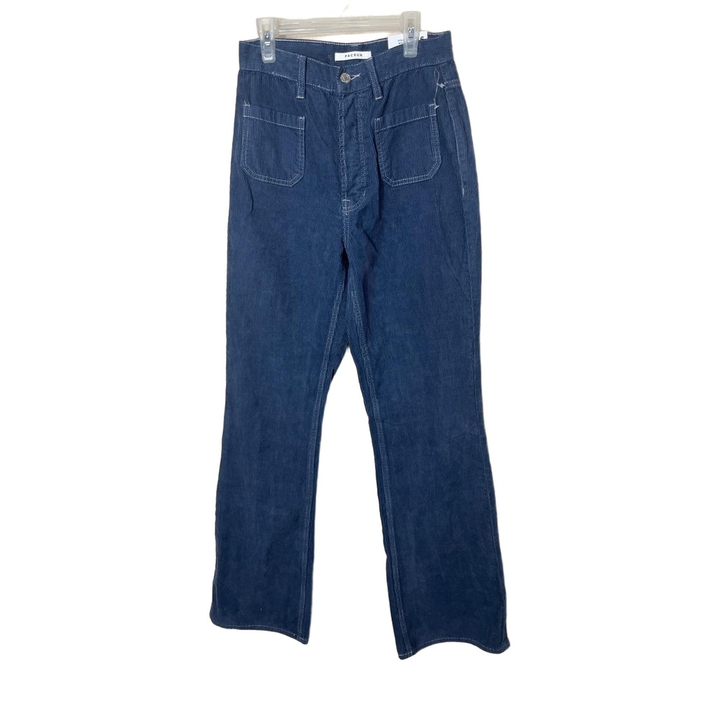 NWT Pacsun High Rise Bootcut Blue Corduroy Jeans 26